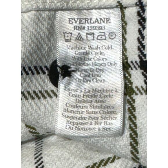 Everlane Men’s Heavyweight New Overshirt White Windowpane Plaid Size Small - Picture 8 of 9